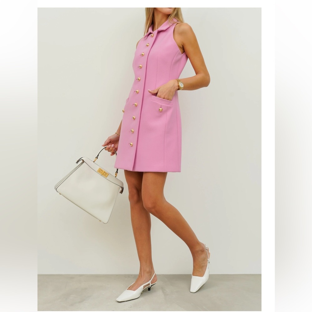 Vita Grace - Jackie O Timeless Mini Dress | Orchid Pink(Small)